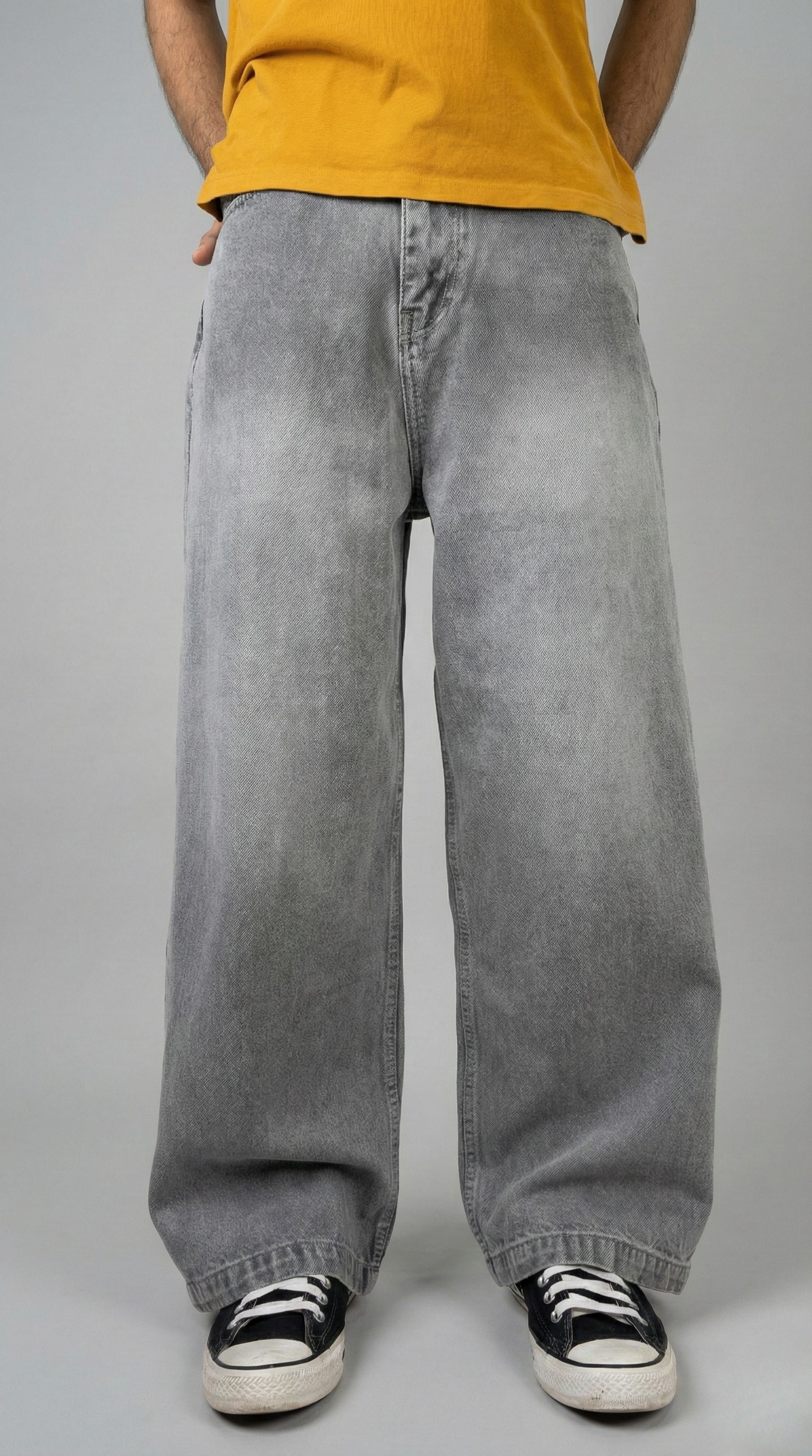 Grey Baggy denim