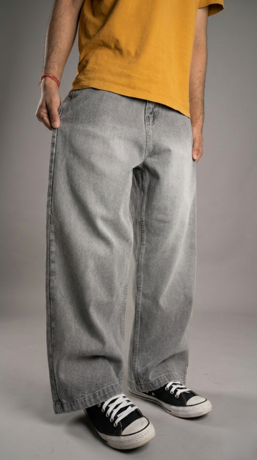 Grey Baggy denim